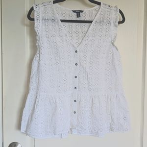 Hatley White Eyelet Top